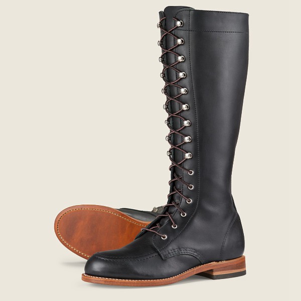 Botas Red Wing Heritage Mujer Negros - Gloria - Tall Boundary Cuero - 405-SAYBCW